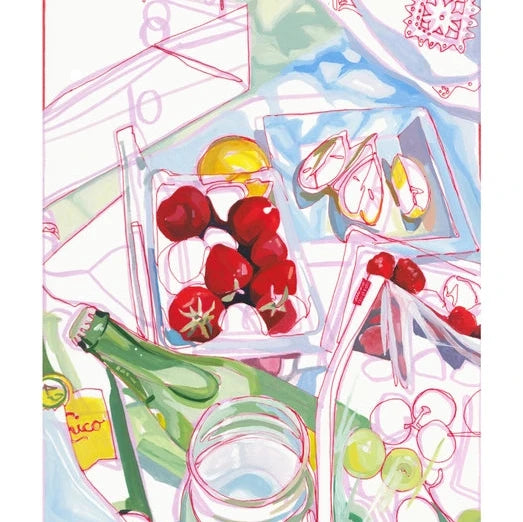 "California Picnic" Lemons & Berries Signed Giclee Print